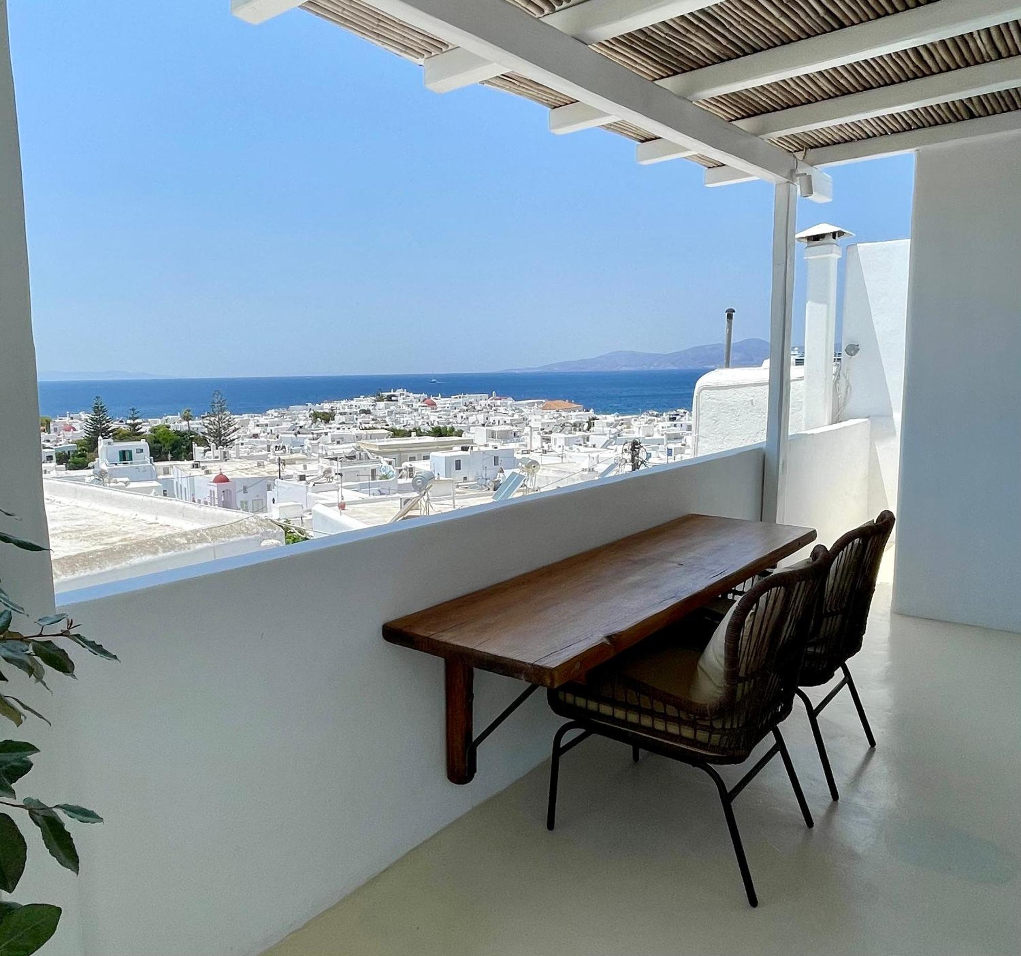 Mykonian Starling - Town N' Sunset View Apartment Mykonos Town Екстер'єр фото