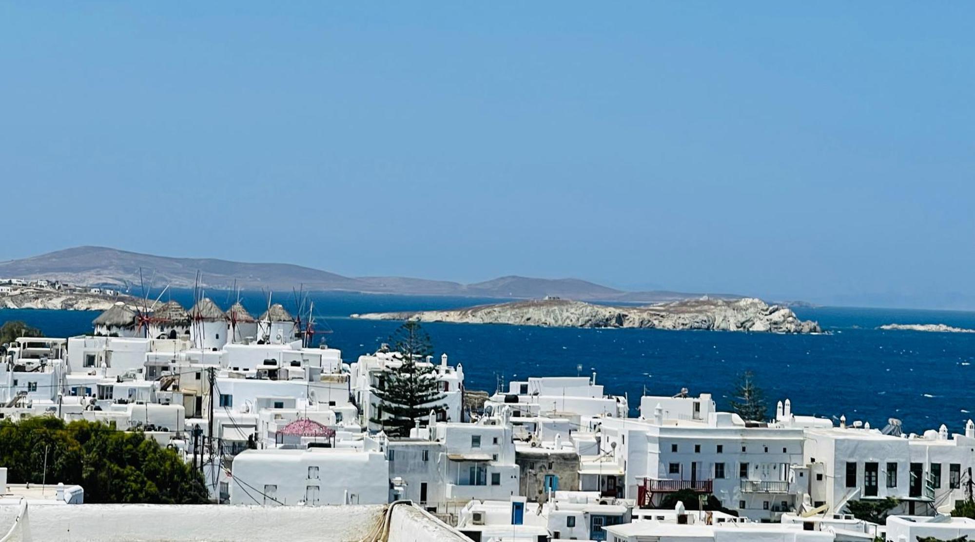 Mykonian Starling - Town N' Sunset View Apartment Mykonos Town Екстер'єр фото